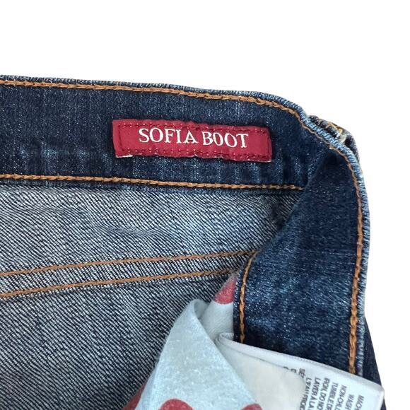 Lucky Brand Sofia Dark Rinse Boot Cut Jeans Size 4 27 - Picture 10 of 11